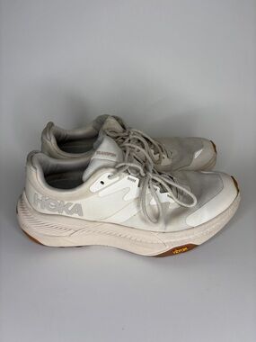 Hoka One One Transport 1123154 EEGG Beige Running Shoes Sneakers Women Size 9.5B